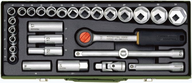 PROXXON 23000  1/2'' CIRCIR KOLLU 29 PARÇALI LOKMA TAKIMI