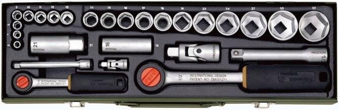 PROXXON 23020 1/4''&1/2'' 27 PARÇALI LOKMA TAKIMI