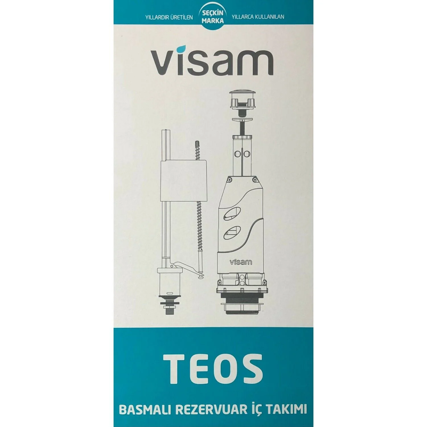Visam (TEOS) Basmalı Klozet Rezervuar İç Takım