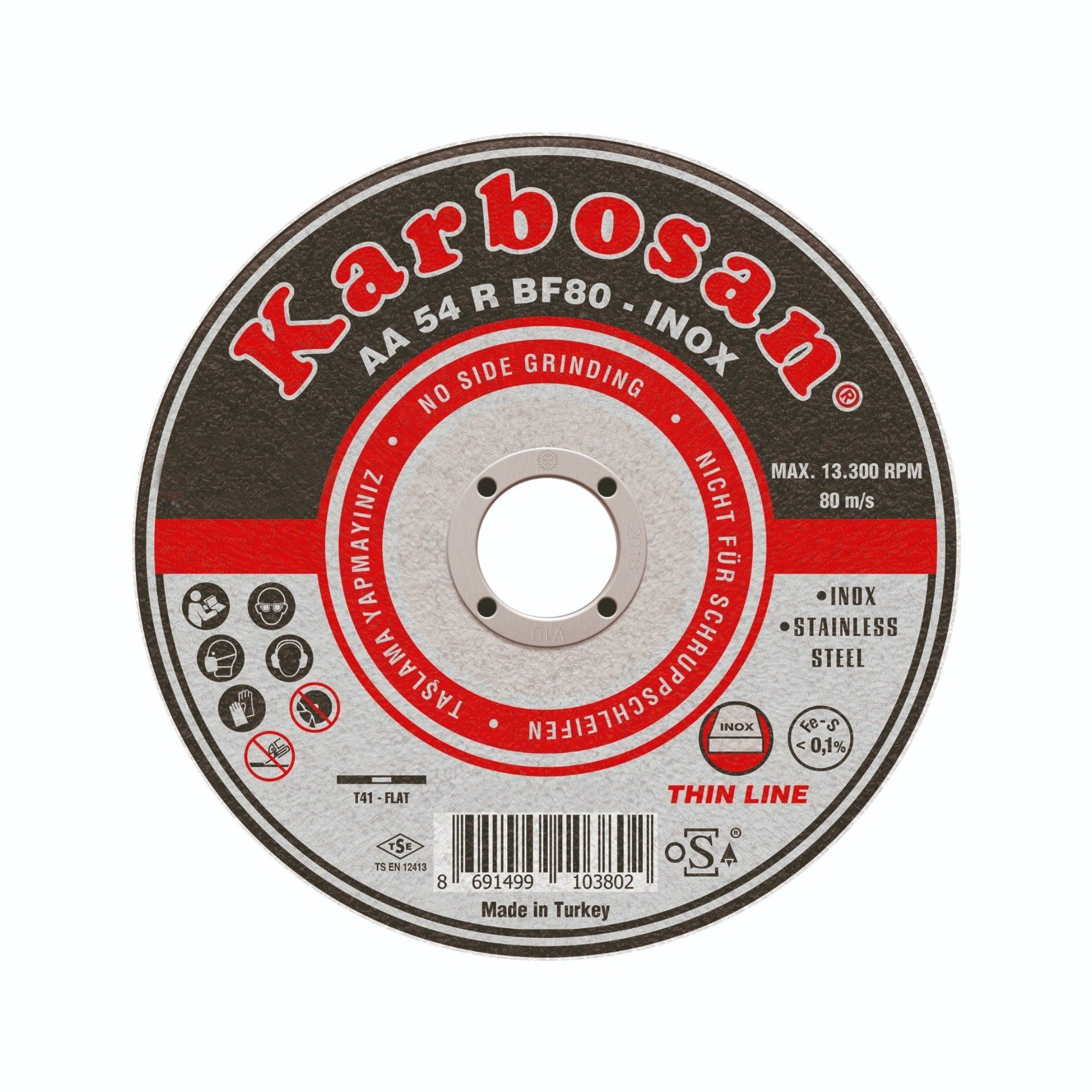 KARBOSAN İNOX THINLINE KESİCİ 115x1.0x22 (910380)