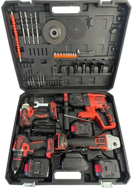 REPTON KÖMÜRSÜZ AKÜLÜ KOMBO 4 LÜ SET RP1380