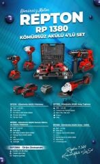 REPTON KÖMÜRSÜZ AKÜLÜ KOMBO 4 LÜ SET RP1380