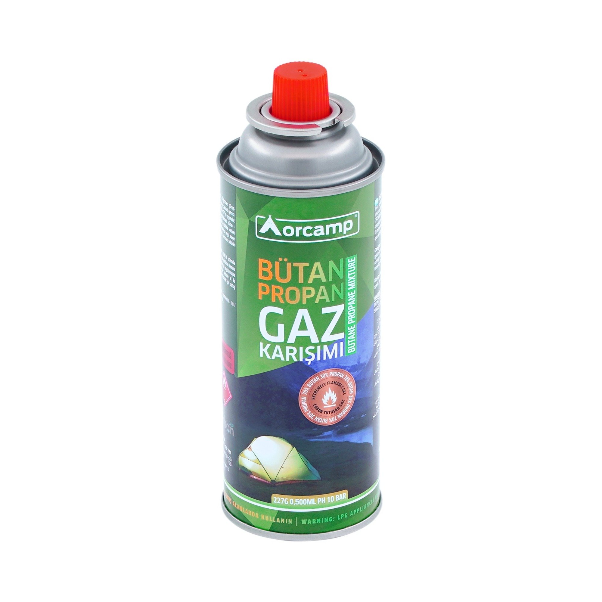 ORCAMP KTS-227 SİBOPLU GAZ KARTUŞU (TÜP) 227 GR