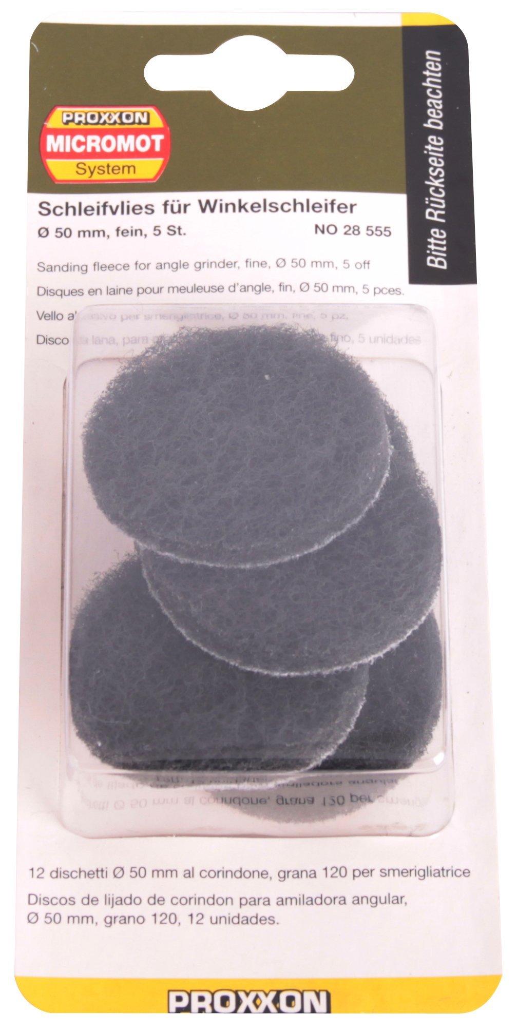 PROXXON 28555 LHW İÇİN ZIMPARA KEÇESİ İNCE (5 ADET)