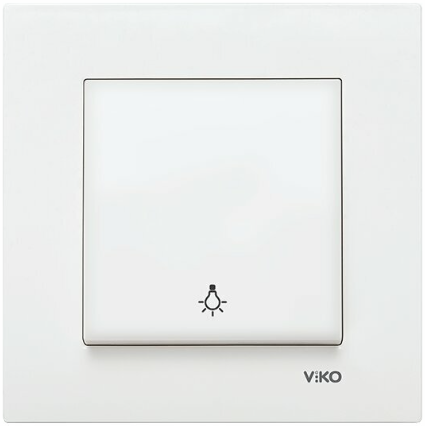 VİKO KARRE BEYAZ LIGHT ZİL ( ÇERÇEVELİ )