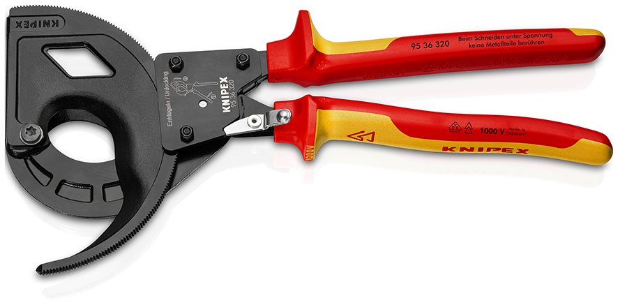 KNIPEX 95 36 320 CIRCIR MEKANİZMALI VDE KABLO MAKASI