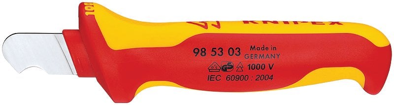 KNIPEX 98 53 03 VDE İZOLELİ KABLO SIYIRMA BIÇAGI
