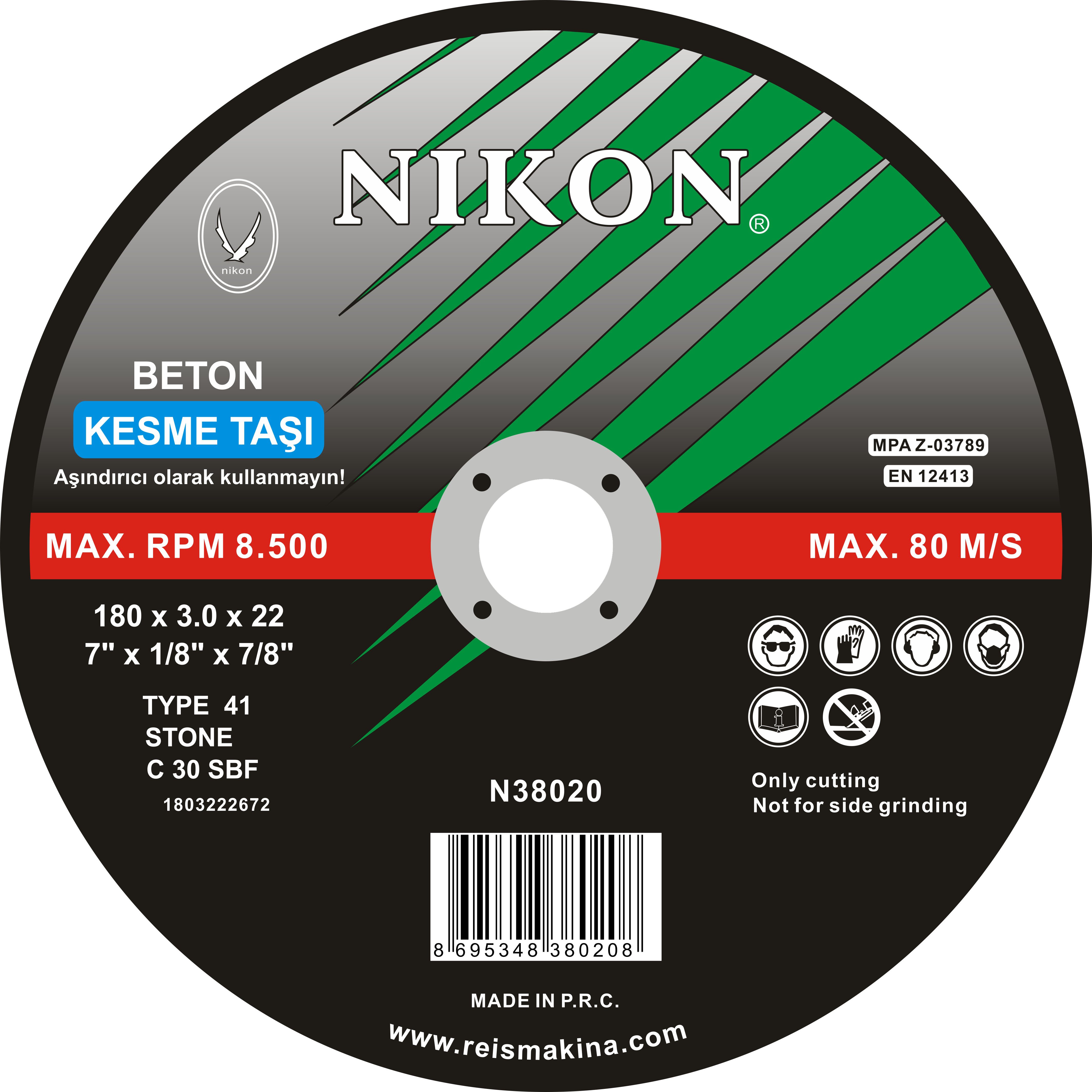 NIKON N38020 BETON FLEX KESME TAŞI
