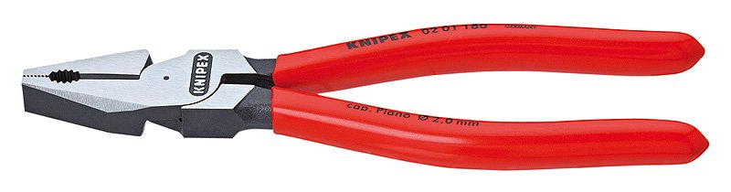 KNIPEX 02 01 180 AĞIR HİZMET KOMBİNE PENSE