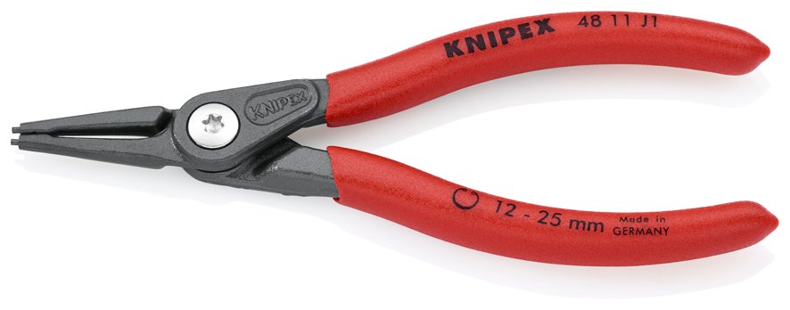 KNIPEX 48 11 J1 AĞIR HİZMET DÜZ İÇ SEGMAN PENSİ
