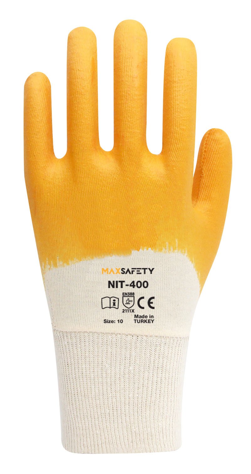 MAXSAFETY NIT-400 NİTRİL KAPLI ELDİVEN