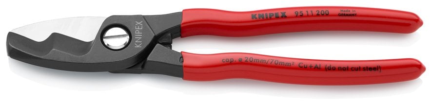 KNIPEX 95 11 200 ÇİFT BIÇAKLI KABLO MAKASI