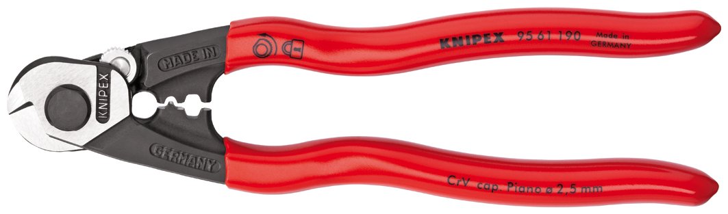 KNIPEX 95 61 190 ÇELİK TEL KESME PENSİ
