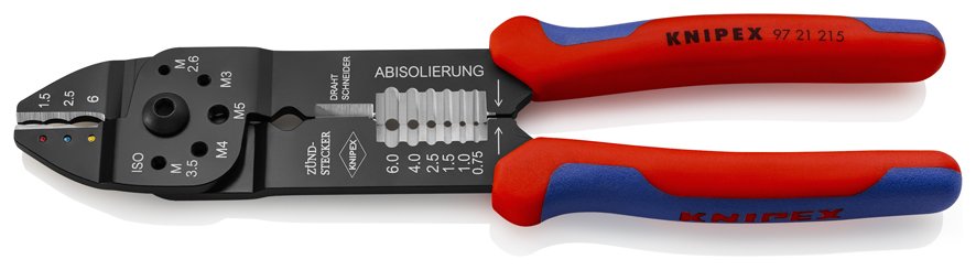 KNIPEX 95 21 215 PAPUÇ SIKMA VE KABLO SIYIRMA PENSİ