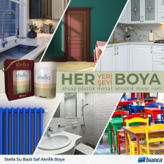 Bianca Stella Su Bazlı Saf Akrilik Boya 1 Lt BEYAZ